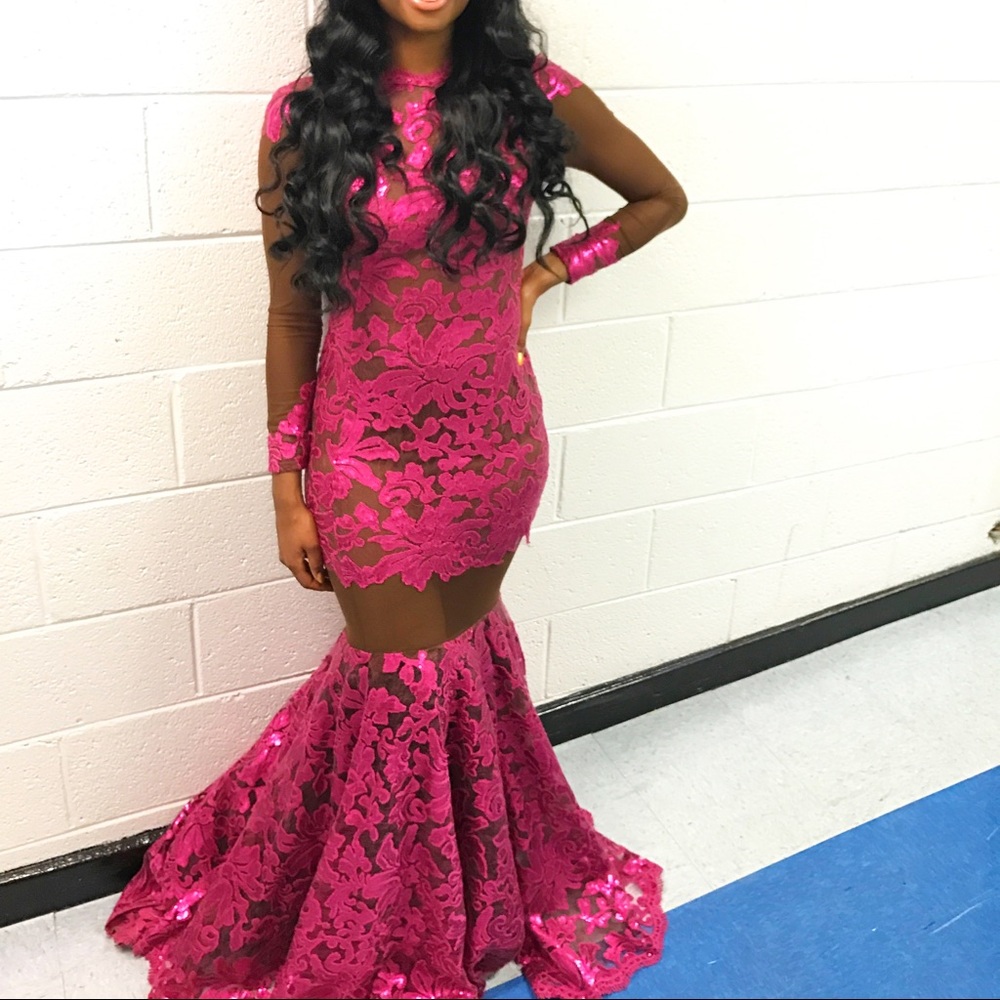 Beautiful fuchsia  gown